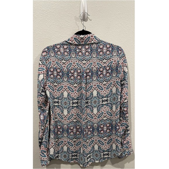 EXPRESS Paisley Multicolor Long Sleeve Blouse - Picture 6 of 6